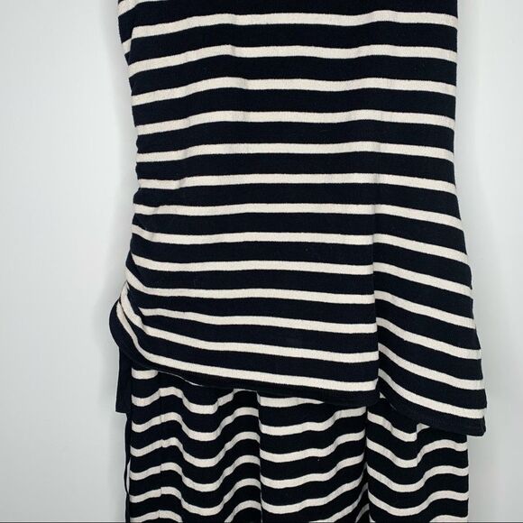 10 Crosby Derek Lam Black & White Striped Dress - Picture 4 of 8